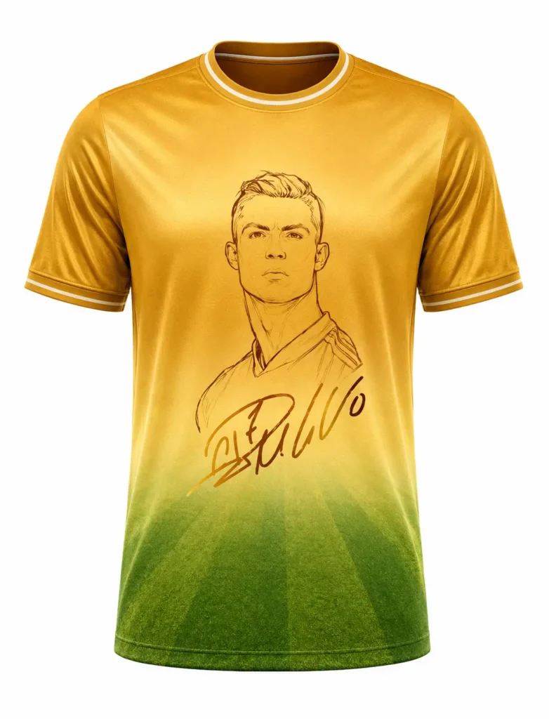 Cristiano Ronaldo Golden Special Edition Jersey