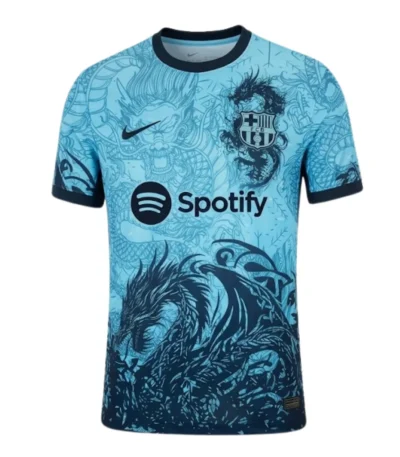 FC Barcelona Dragon Blue Shirt