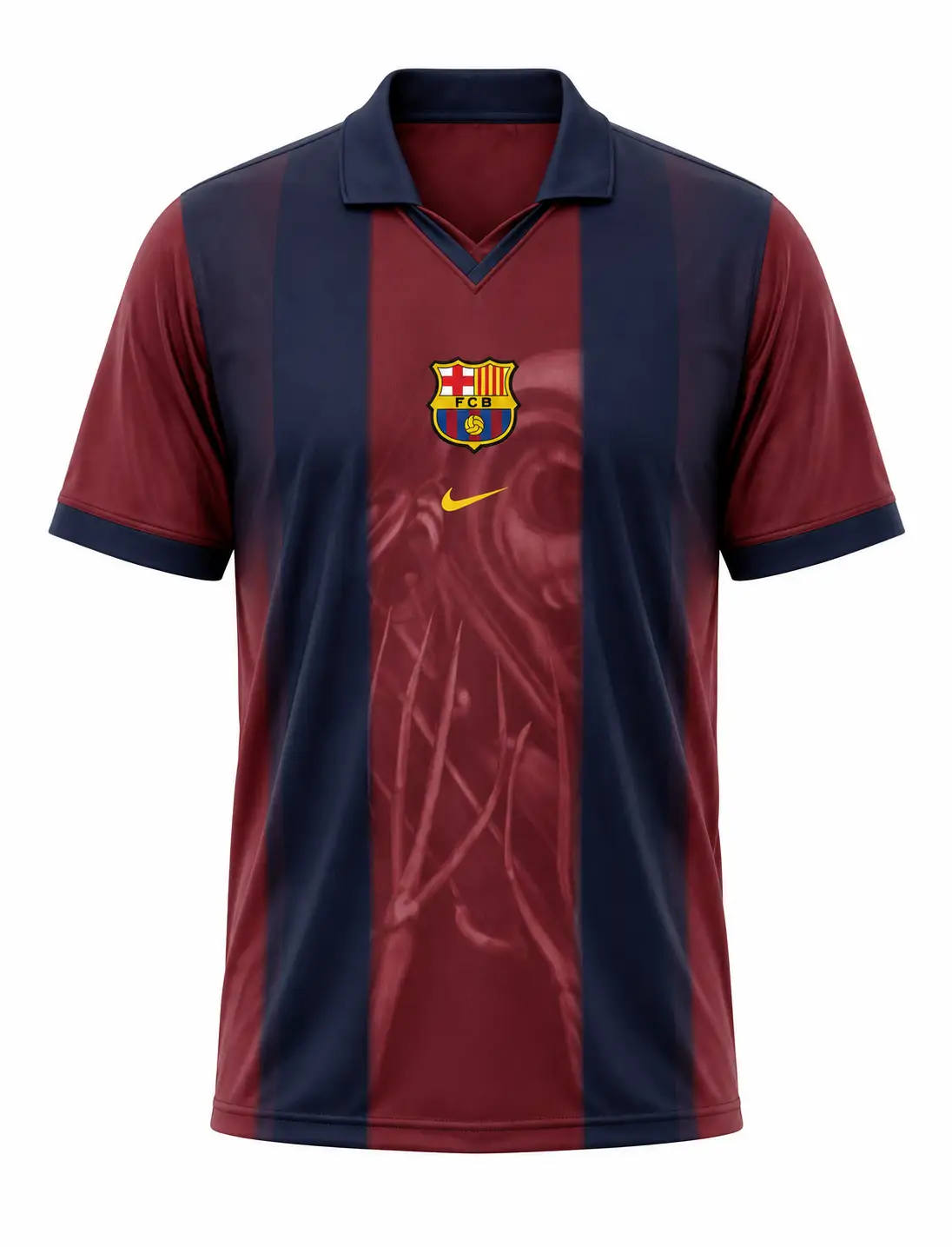 Barcelona-Retro-Skeleton-Jersey Barcelona Retro Skeleton Jersey - Image 1